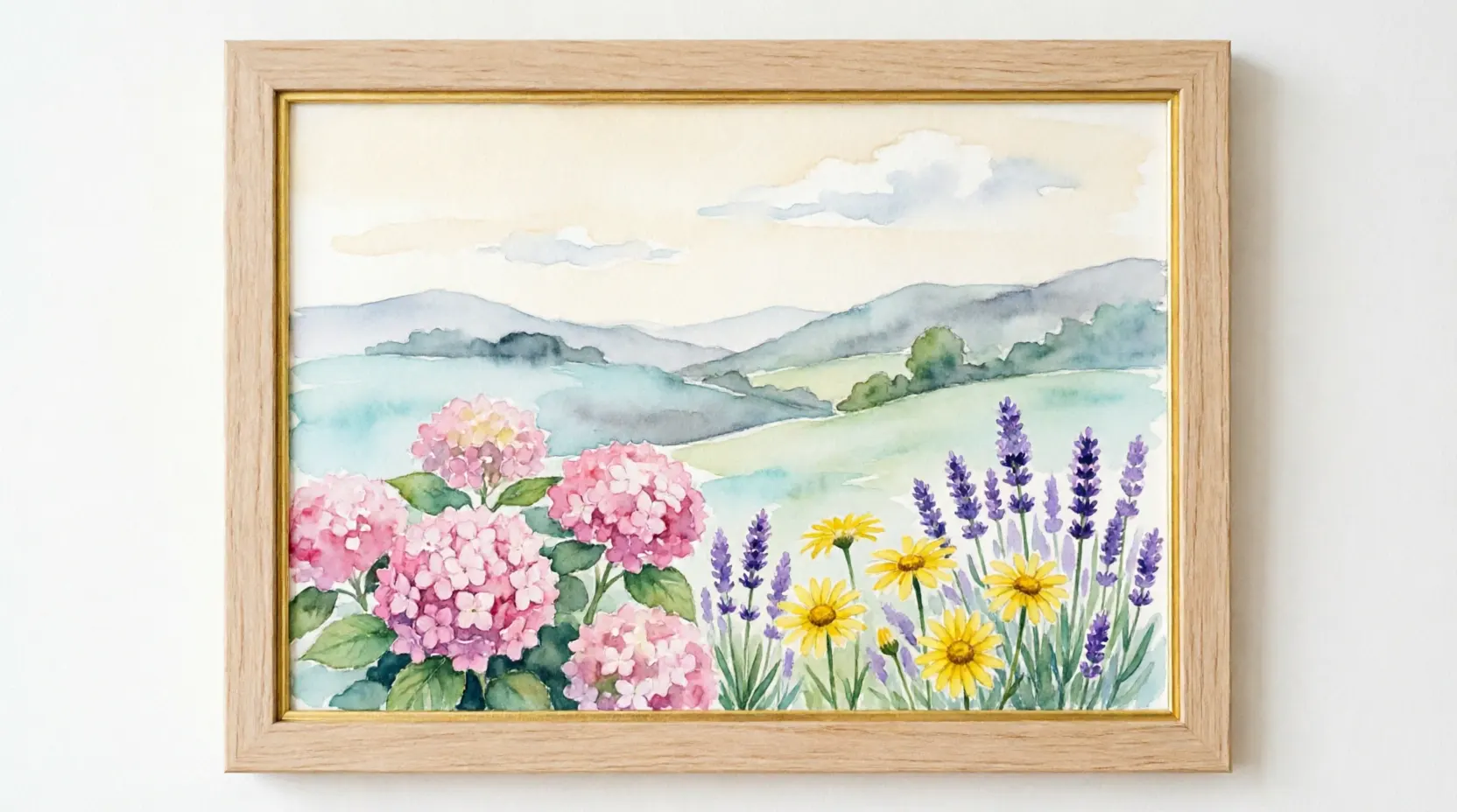 Aquarelle paysagère